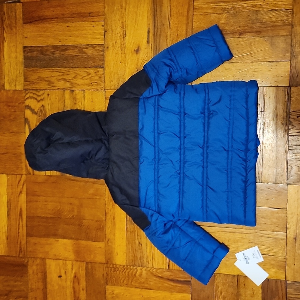 OshKosh B'Gosh 24M Blue fleece lined winter jacket - Picture 2 of 4